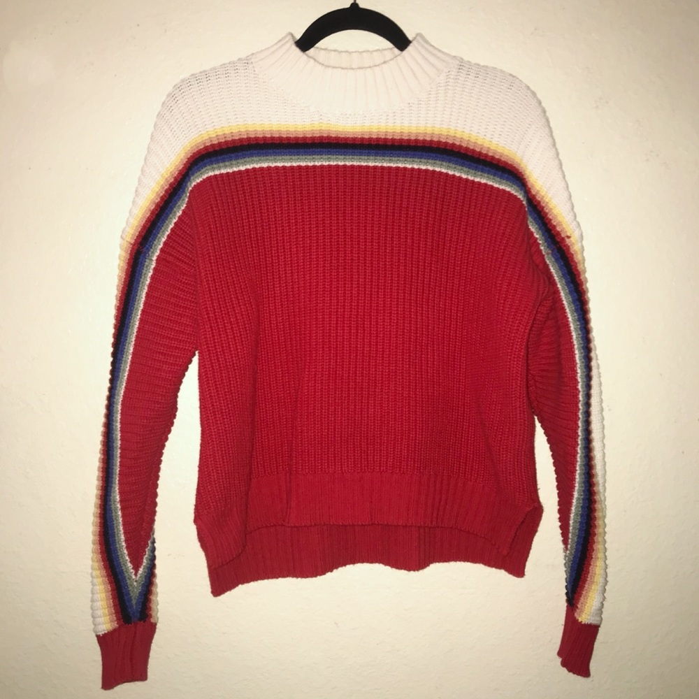 Forever 21 Rainbow Knit Sweater